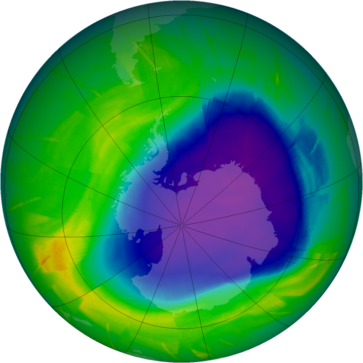 Ozone Map 2009-10-11
